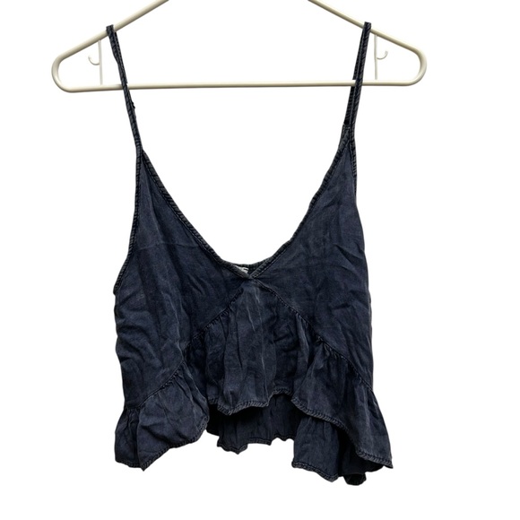 Don’t Ask Why Made in Italy Ruffle Crop Top - Picture 1 of 6